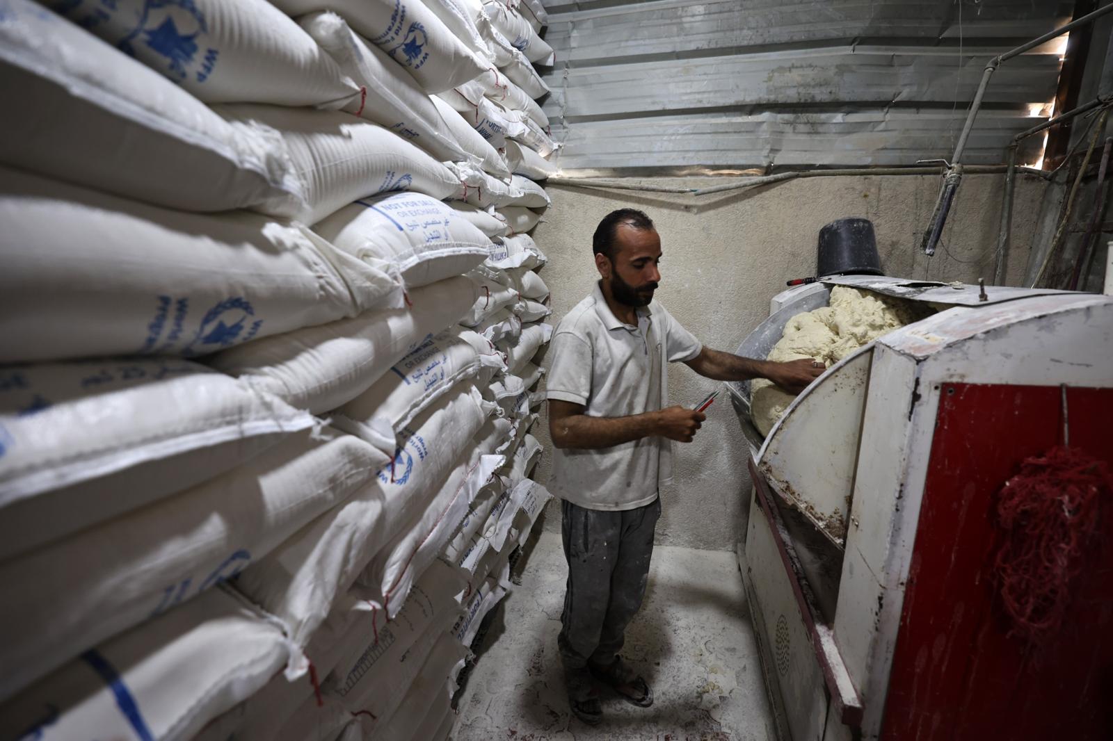 Humanitarian flour delivery inspection