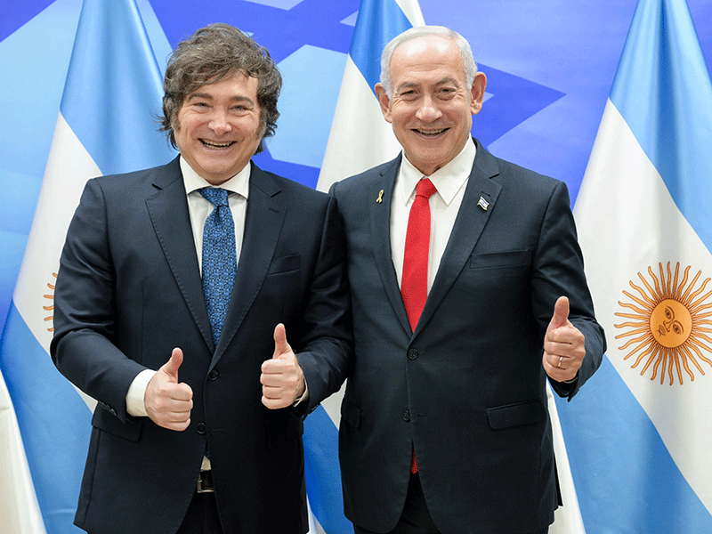 PM Netanyahu, at the Prime Minister’s Office in Jerusalem, met with Argentine President Javier Milei