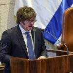 الرئيس الأرجنتيني خافيير مايلي يخاطب جلسة عامة للكنيست