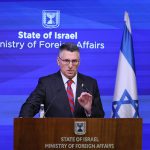 FM Sa’ar holds briefing for the international media