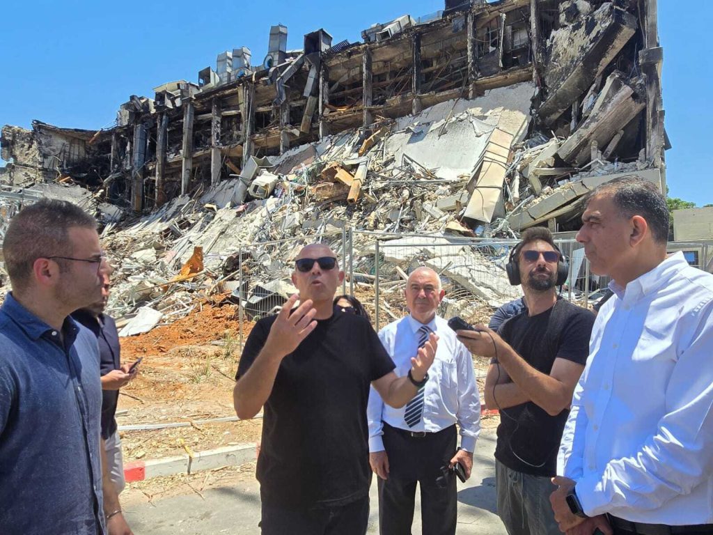 Science and Technology Committee tours destruction sites at Weizmann Institute of Science. MK Hujeirat, chair: “It is no coincidence that you were targeted”