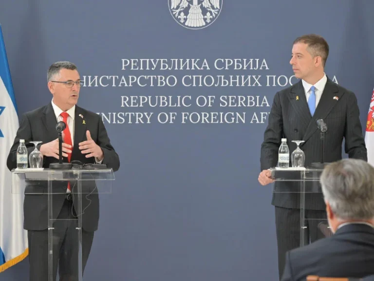 Israel Society: FM Sa’ar meets with Serbian Foreign Minister Marko Đurić