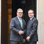 President Herzog meets UK Prime Minister Starmer