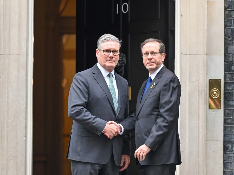 President Herzog meets UK Prime Minister Starmer