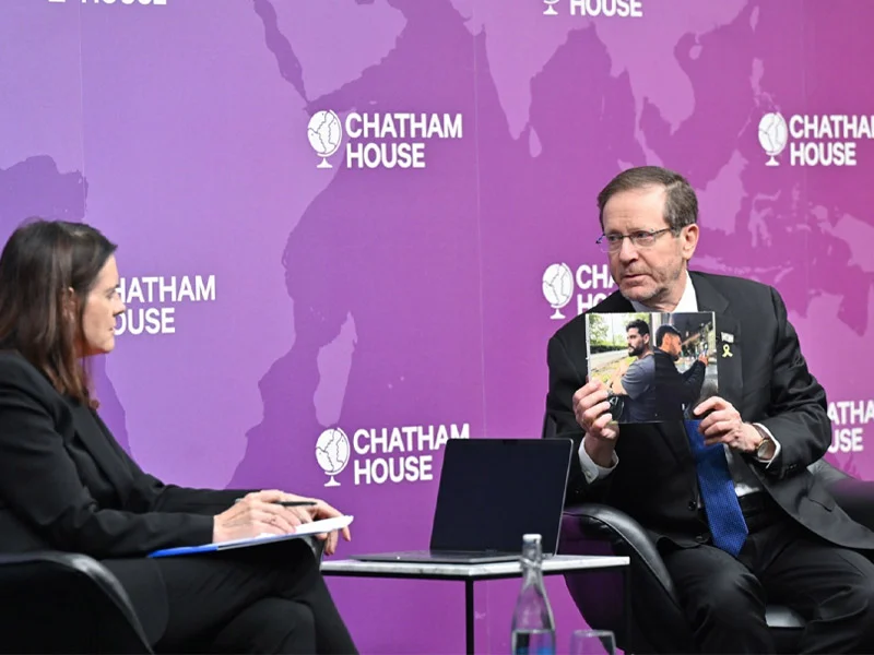 President Herzog addresses audience at The Royal Institute of International Affairs