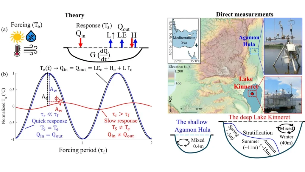 A new study presents a framework for predicting the thermal response of lakes to diurnal and annual cycles of environmental forcing