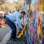 President Herzog addresses memorial ceremony at the site of the held on the site of the Nova Festival