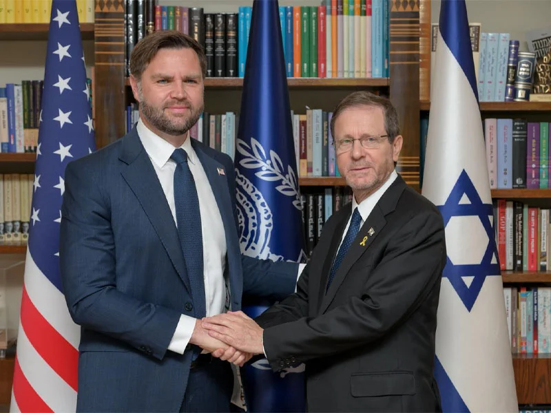 Президент Херцог встречается с вице-президентом США ДжейДи Вэнсом в Иерусалиме