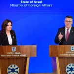FM Sa’ar meets with Albanian Minister for Europe and Foreign Affairs Elisa Spiropali