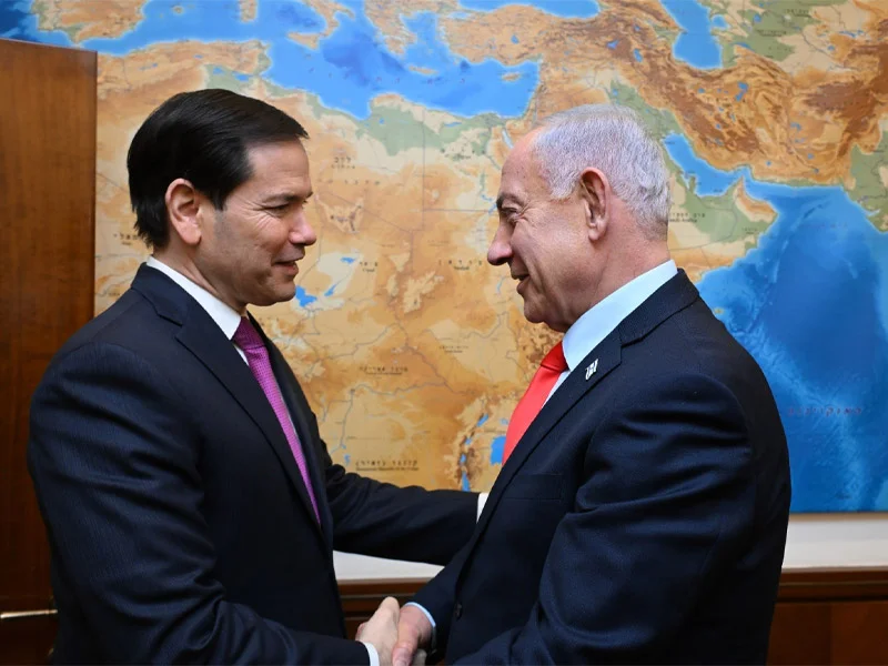 Премьер-министр Нетаниягу встречается с госсекретарем США Марко Рубио в Иерусалиме