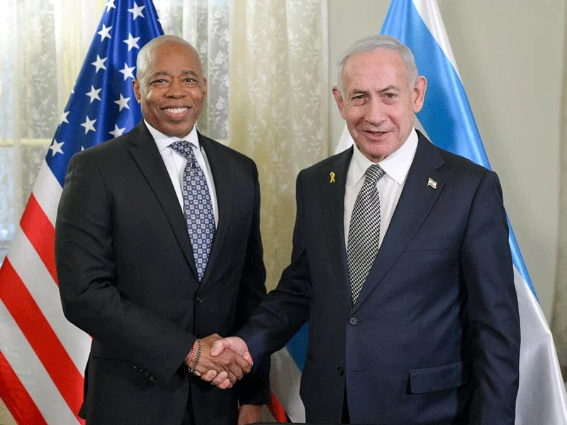 Премьер-министр Нетаньяху встретился с мэром Нью-Йорка Эриком Адамсом