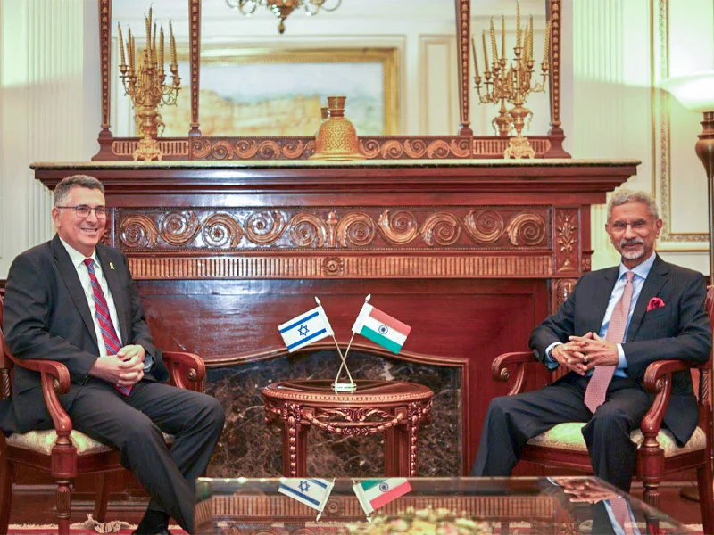 FM Sa’ar meets with Indian External Affairs Minister Dr. Subrahmanyam Jaishankar in New Delhi
