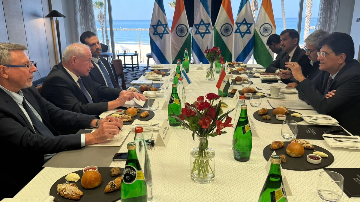 Minister of Agriculture and Food Security, MK Avi Dichter, met with the Indian Minister of Commerce and Industry, Piyush Goyal, to promote agricultural collaboration and mutual trade benefits between the two countries