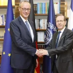 Президент Херцог принимает канцлера Германии Фридриха Мерца в Израиле