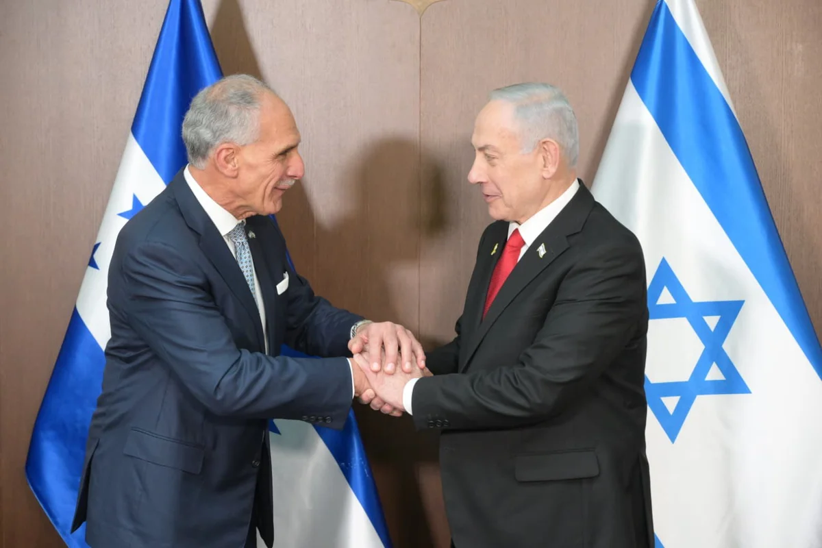 ראש הממשלה בנימין נתניהו נפגש הנשיא הנבחר של הונדורס, נאסרי ״טיטו״ אספורה