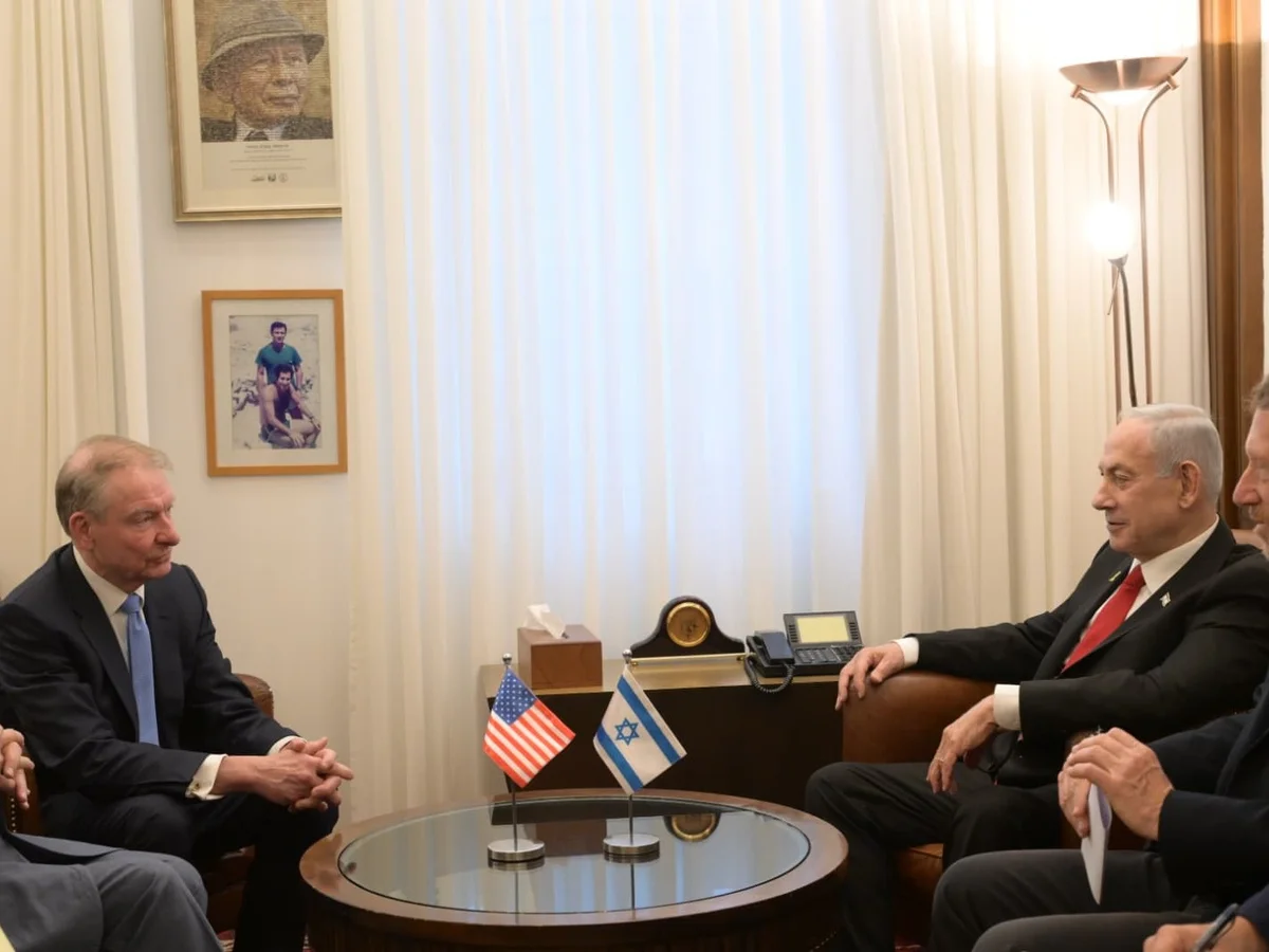 Prime Minister Benjamin Netanyahu meets with US SEC Chairman Paul Atkins