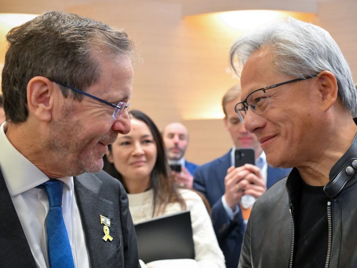 President Herzog Meets Nvidia CEO Jensen Huang at Davos