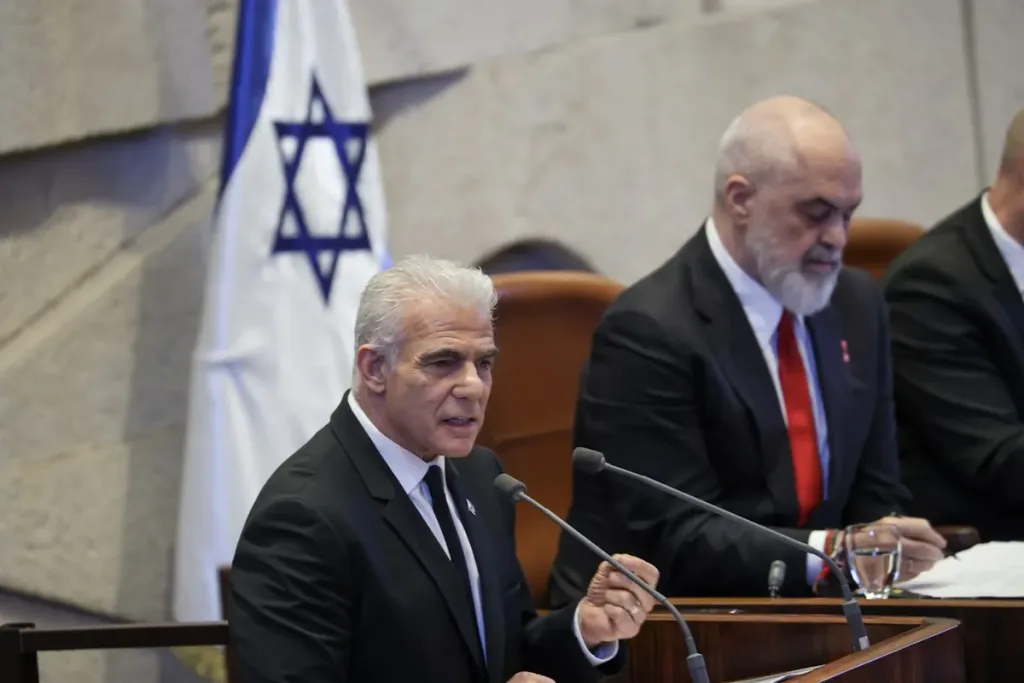 Opposition Leader MK Lapid in special Knesset debate honoring Albanian Prime Minister Rama: World order collapsing before our eyes