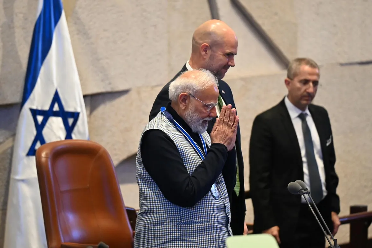 Modi Pledges Closer Ties With Israel in Historic Knesset Speech