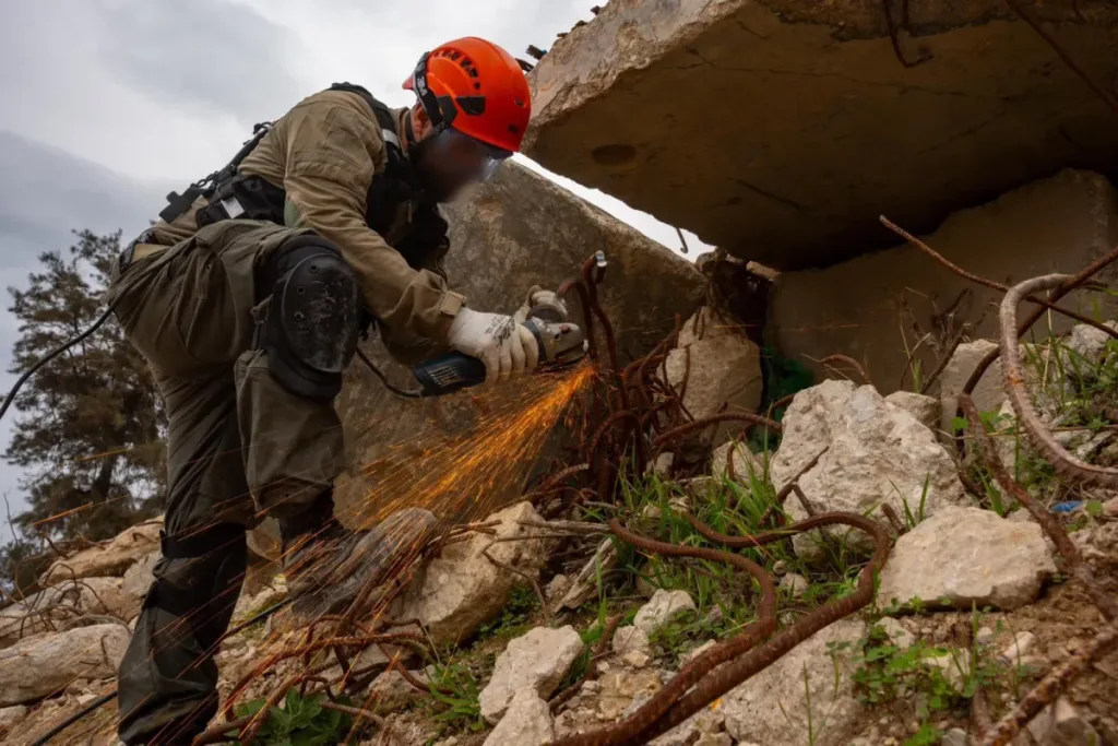 This is what the first week back at the renewed Home Front Command Training Base looks like.