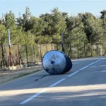 Bomb squad neutralizes, evacuates intercepted fragments