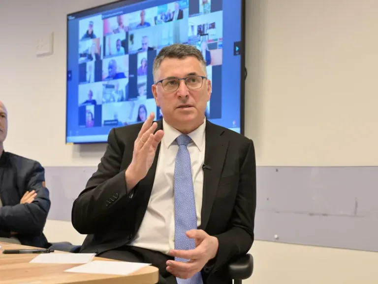 FM Sa’ar briefs foreign ambassadors stationed in Israel