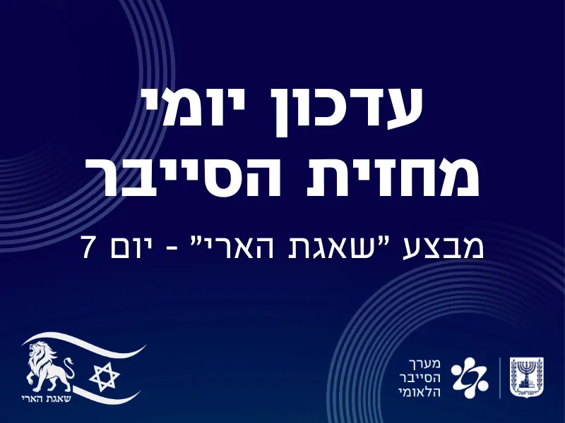 Severe warning: Attempts to infiltrate organizational networks in Israel to disrupt operations