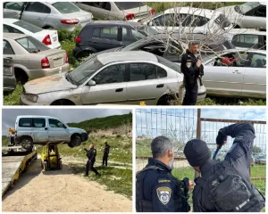 Police Seize 16 ‘Mishutov’ Cars in Judea and Samaria Raid