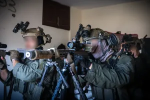 Shayetet 13 forces located hundreds of weapons in a school in Al-Khiyam in southern Lebanon.