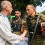 The Home Front Command Commander visited one of the impact sites in central Israel.
