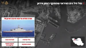 The IDF attacked Iranian Navy missile boats in the Caspian Sea for the first time.