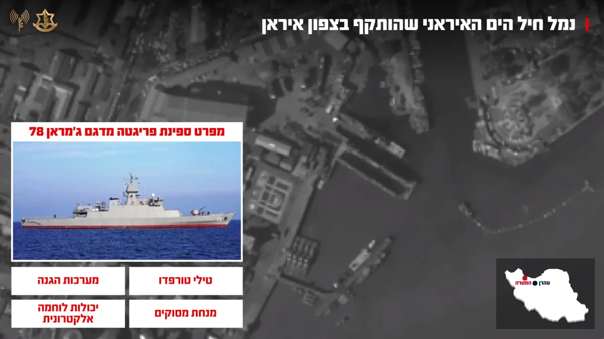 The IDF attacked Iranian Navy missile boats in the Caspian Sea for the first time.