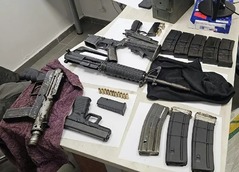 Weapons seized from Umm al-Fahm terror cell foiled