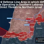 Israel Unveils ‘Yellow Line’ Security Zone Map in Southern Lebanon