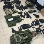 Rifles, pistols, drones, and a large amount of ammunition were seized in Qalandia during an operation by Border Police fighters and the IDF. Six suspects were arrested. Border Police fighters in Judea and Samaria and IDF forces went out during the night.