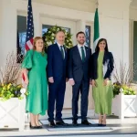 Vance hosts Irish PM Micheal Martin at Naval Observatory