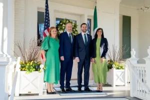 Vance hosts Irish PM Micheal Martin at Naval Observatory