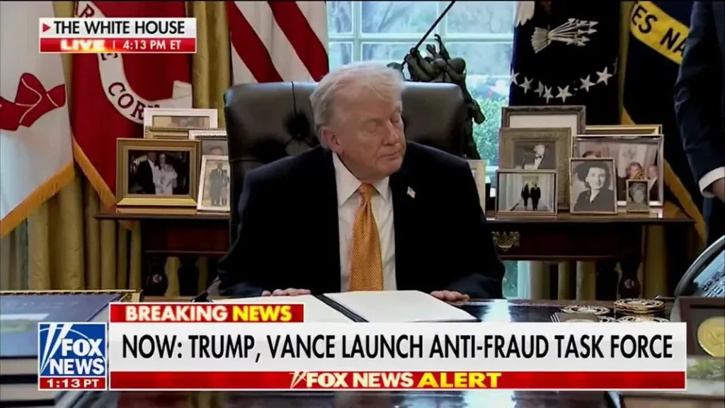 Vance Leads Task Force on Fraud, Trump Appoints