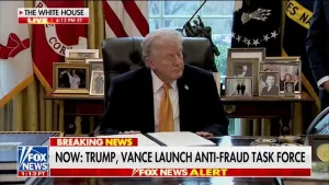 Vance Leads Task Force on Fraud, Trump Appoints