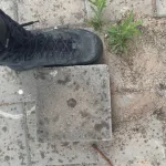 A teenager was arrested for throwing a brick at a security guard at the entrance to a school in Jaffa, as a result of which a girl at the scene sustained a leg injury.