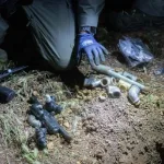 Border Police fighters in the Jerusalem envelope seized 14 pipe bombs with explosives during an operation in the village of Al-Jib - a suspect, a resident of Ramallah, was arrested.
