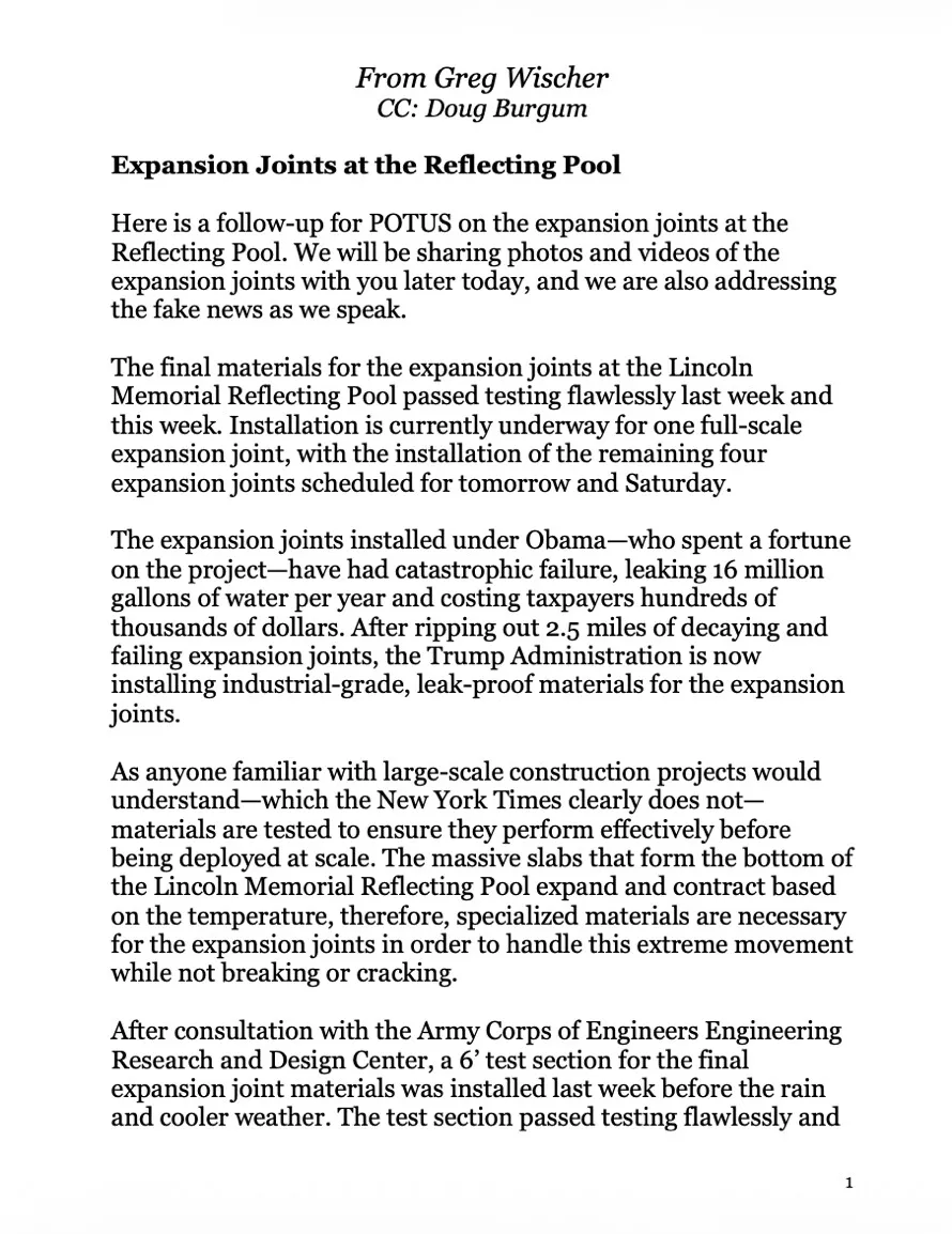 Salungat sa The Failing New York Times tungkol sa pekeng kuwento ng Reflecting Pool, ito ay magiging MAGANDA!