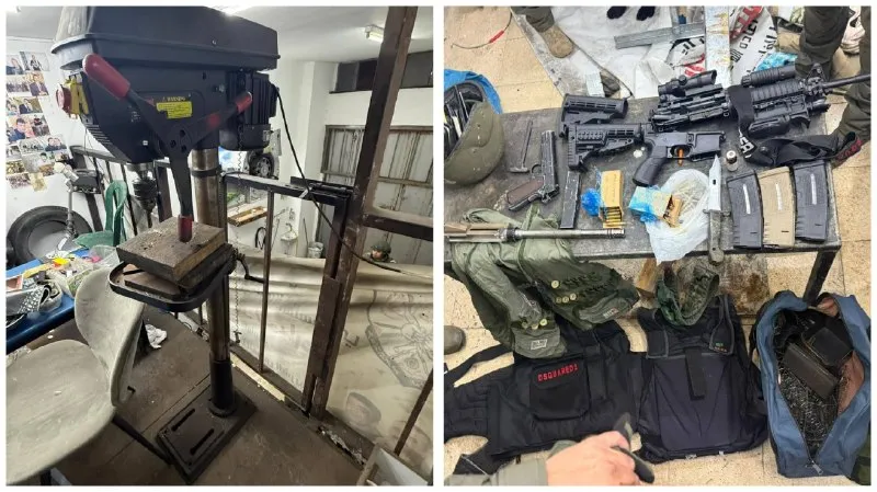 Magdamag, nakakumpiska ng isang makina para sa produksyon ng armas sa Nablus ang mga tauhan ng Border Police mula sa Judea at Samaria at ng IDF, kasama ang mga armas. Magdamag ding nag-operasyon ang mga tauhan ng Border Police mula sa Judea at Samaria at ng IDF sa lugar ng Nablus upang hanapin at pigilan