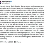 So unfair to Tina Peters 9 years vs.