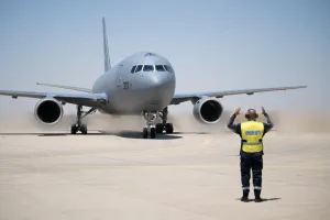 The Air Force has received the first aircraft of its kind for refueling and transport.