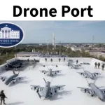 The DronePort on the roof of the White House Ballroom!
