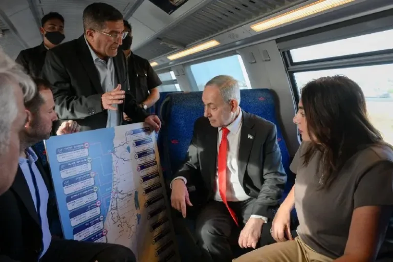 Today we inaugurated the Eastern Railway Line of Israel Railways, which will allow travel from north to south without passing through Tel Aviv.