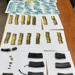 Hundreds of bullets, magazines, and money suspected of being proceeds from criminal activity were seized in an initiative operation in Isfiya.