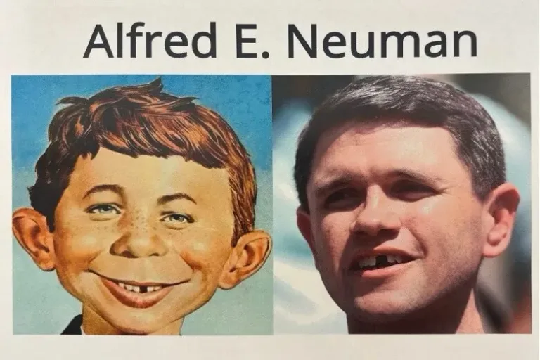 Isn’t it strange, the Dumocrats are running a man in Texas who looks virtually identical to Alfred E.