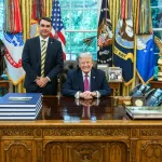 It was very nice having Flávio Bolsonaro in the Oval Office of the White House — A smart young man who loves his Country, Brazil, very much!